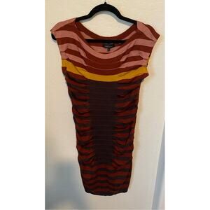 Ted Baker Bodycon Stirped Dress Size 4 Women's size 8-10